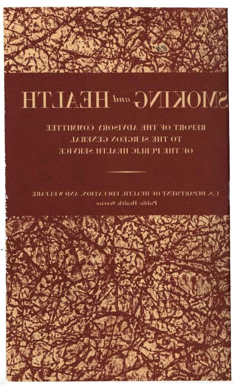 The cover of Smoking and Health, the landmark 1964 surgeon general's report that detailed the health risks of smoking. (National Library of Medicine) 